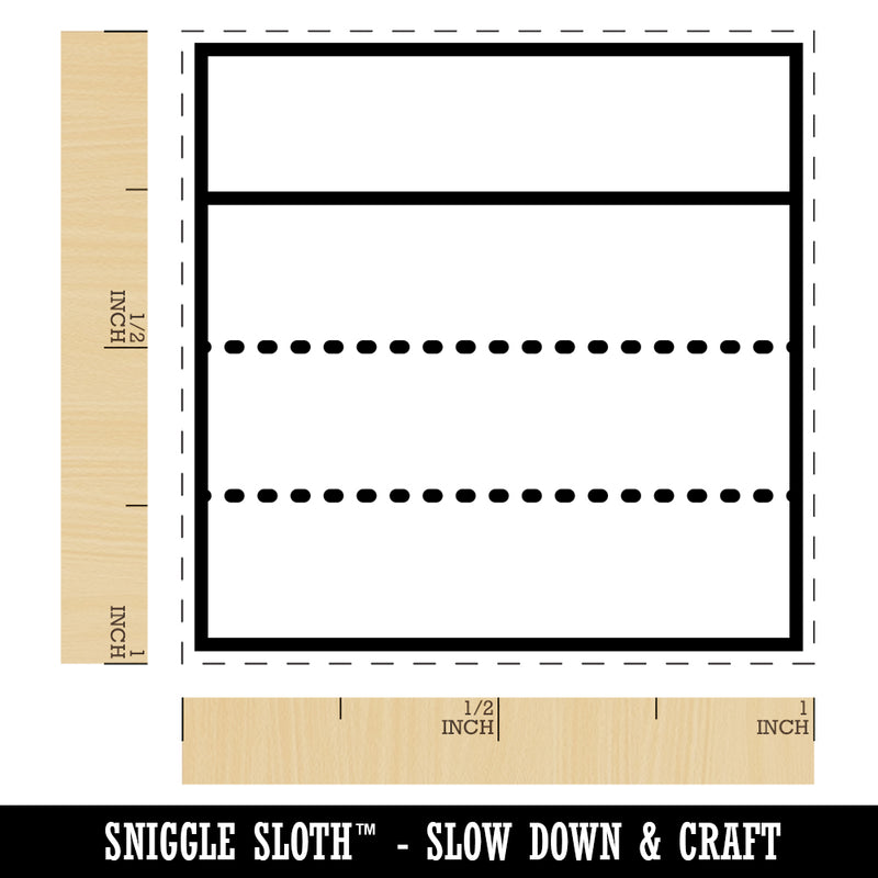 Journaling Framework Block Self-Inking Rubber Stamp Ink Stamper