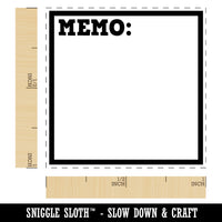 Memo Note Blank Journaling Self-Inking Rubber Stamp Ink Stamper