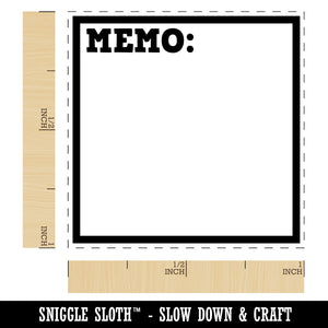 Memo Note Blank Journaling Self-Inking Rubber Stamp Ink Stamper