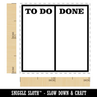 To Do Done List Note Box Self-Inking Rubber Stamp Ink Stamper