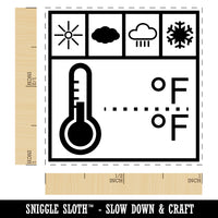 Weather Tracker Log Symbols Self-Inking Rubber Stamp Ink Stamper