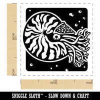 Chambered Nautilus Sea Ocean Creature Self-Inking Rubber Stamp Ink Stamper