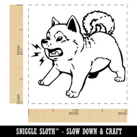 Shiba Inu Puppy Dog Barking Self-Inking Rubber Stamp Ink Stamper