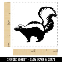 Smelly Striped Skunk Self-Inking Rubber Stamp Ink Stamper