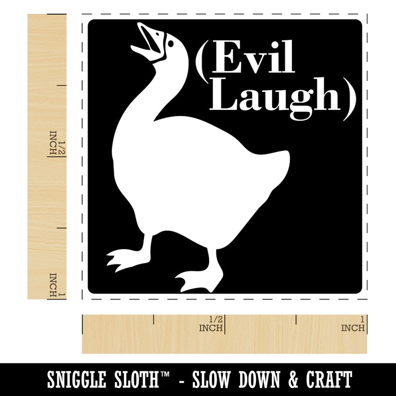 The Goose with an Evil Laugh Self-Inking Rubber Stamp Ink Stamper