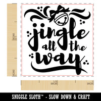 Jingle All the Way Christmas Self-Inking Rubber Stamp Ink Stamper