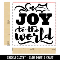 Joy to the World Christmas Self-Inking Rubber Stamp Ink Stamper