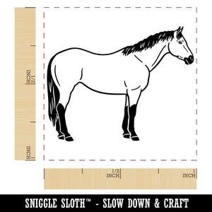 American Quarter Horse Buckskin Self-Inking Rubber Stamp Ink Stamper