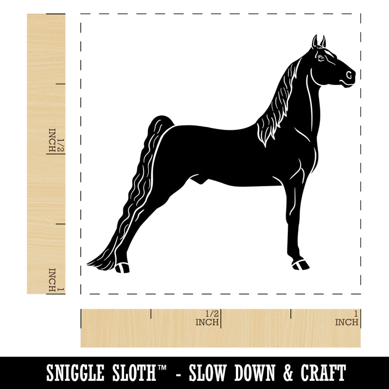 Posing Morgan Horse Self-Inking Rubber Stamp Ink Stamper