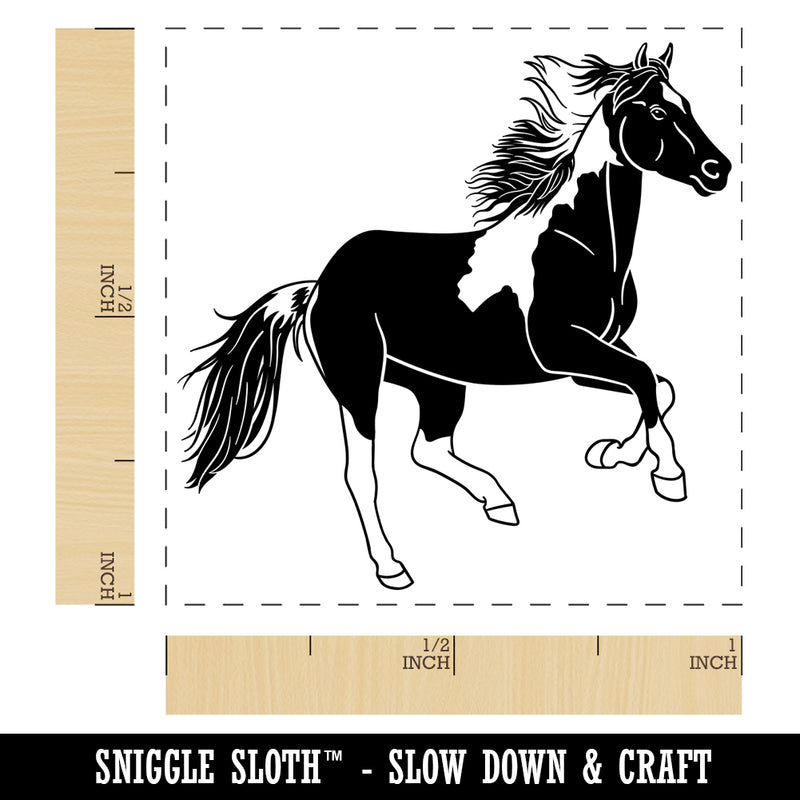 Running American Paint Horse Self-Inking Rubber Stamp Ink Stamper