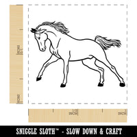 Wild Arabian Horse Self-Inking Rubber Stamp Ink Stamper