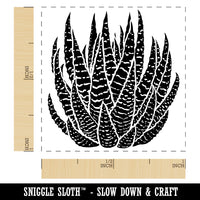Zebra Haworthia Succulent Plant Self-Inking Rubber Stamp Ink Stamper