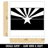 Arizona State Flag Self-Inking Rubber Stamp Ink Stamper