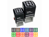 Buffalo Plaid Pattern Block Self-Inking Rubber Stamp Ink Stamper