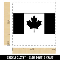 Canada Country Flag Self-Inking Rubber Stamp Ink Stamper