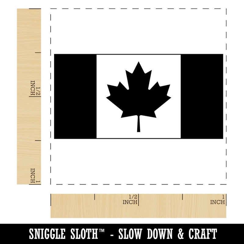 Canada Country Flag Self-Inking Rubber Stamp Ink Stamper