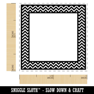 Chevrons Pattern Border Frame Self-Inking Rubber Stamp Ink Stamper