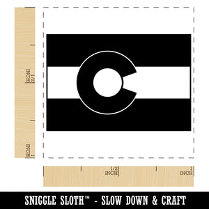 Colorado State Flag Self-Inking Rubber Stamp Ink Stamper