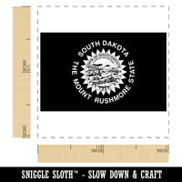 South Dakota State Flag Self-Inking Rubber Stamp Ink Stamper