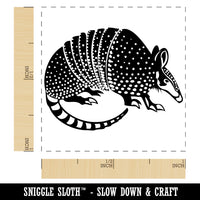 Armadillo Armored Animal Self-Inking Rubber Stamp Ink Stamper