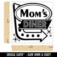 Mom's Retro Diner Sign with Arrow Self-Inking Rubber Stamp Ink Stamper