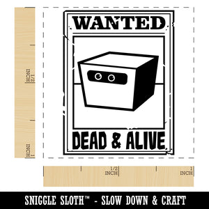 Schrodinger's Cat Wanted Dead and Alive Self-Inking Rubber Stamp Ink Stamper