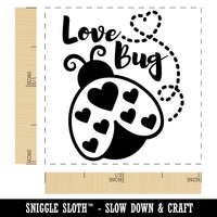 Love Bug Ladybug Lady Self-Inking Rubber Stamp Ink Stamper