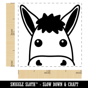 Peeking Donkey Self-Inking Rubber Stamp Ink Stamper