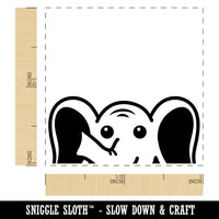 Peeking Elephant Self-Inking Rubber Stamp Ink Stamper