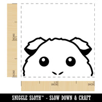 Peeking Guinea Pig Self-Inking Rubber Stamp Ink Stamper