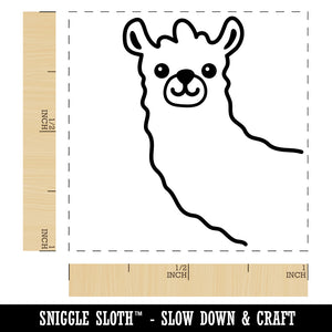 Peeking Llama Self-Inking Rubber Stamp Ink Stamper