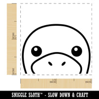 Peeking Platypus Self-Inking Rubber Stamp Ink Stamper