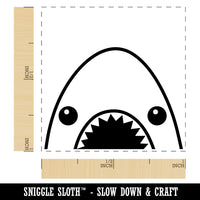 Peeking Shark Self-Inking Rubber Stamp Ink Stamper