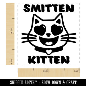 Smitten Kitten Love Anniversary Valentine's Day Self-Inking Rubber Stamp Ink Stamper