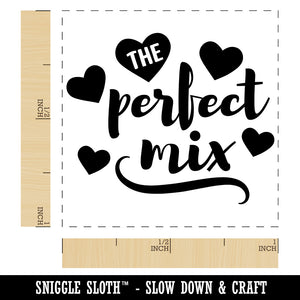 The Perfect Mix Love Anniversary Valentine's Day Self-Inking Rubber Stamp Ink Stamper