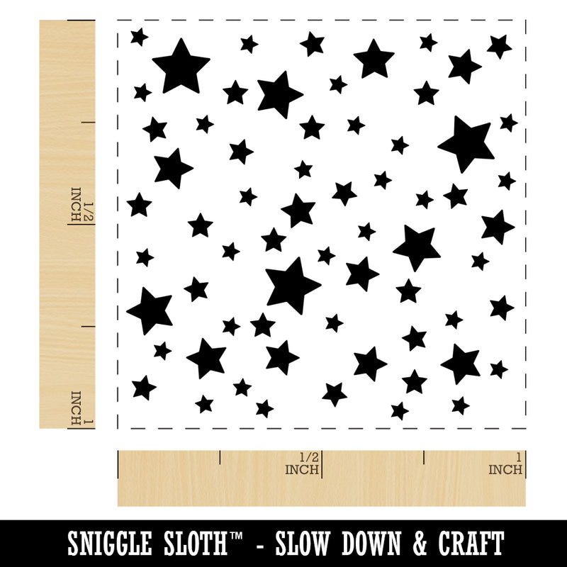 Cluster of Stars Self-Inking Rubber Stamp Ink Stamper