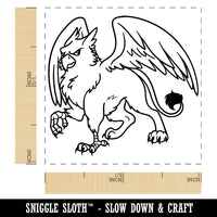 Gryphon Griffin Mythical Creature Self-Inking Rubber Stamp Ink Stamper