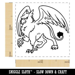 Gryphon Griffin Mythical Creature Self-Inking Rubber Stamp Ink Stamper