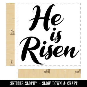 He is Risen Religious Easter Christian Self-Inking Rubber Stamp Ink Stamper
