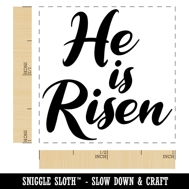 He is Risen Religious Easter Christian Self-Inking Rubber Stamp Ink Stamper