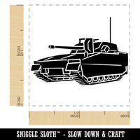 Military Army Tank Self-Inking Rubber Stamp Ink Stamper