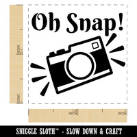 Oh Snap Camera Photography Self-Inking Rubber Stamp Ink Stamper