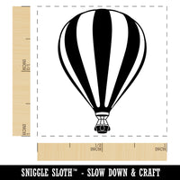 Striped Hot Air Balloon Self-Inking Rubber Stamp Ink Stamper