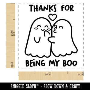 Thanks for Being My Boo Ghost Love Anniversary Self-Inking Rubber Stamp Ink Stamper