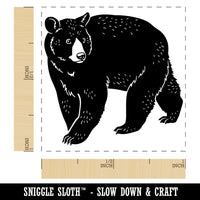 Walking American Black Bear Self-Inking Rubber Stamp Ink Stamper