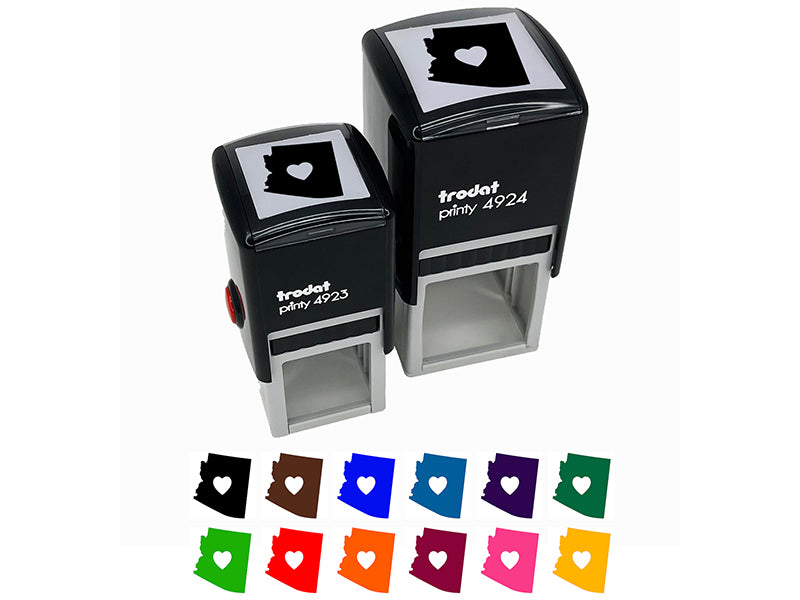 Arizona State with Heart Self-Inking Rubber Stamp Ink Stamper