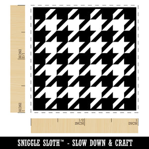 Houndstooth Pattern Block Self-Inking Rubber Stamp Ink Stamper