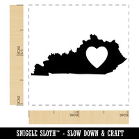 Kentucky State with Heart Self-Inking Rubber Stamp Ink Stamper