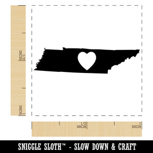 Tennessee State with Heart Self-Inking Rubber Stamp Ink Stamper