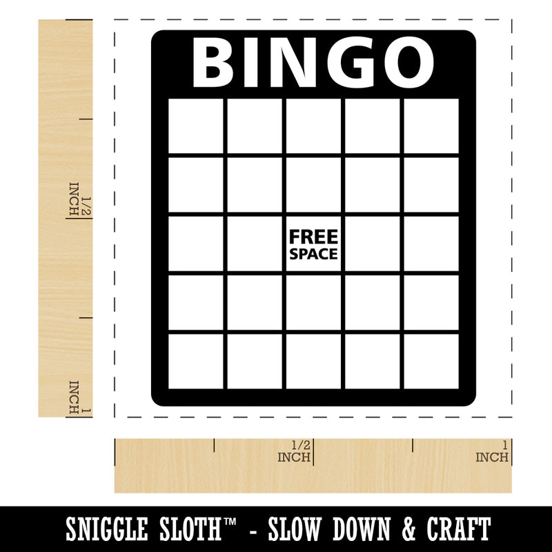 Blank Bingo Card Self-Inking Rubber Stamp Ink Stamper